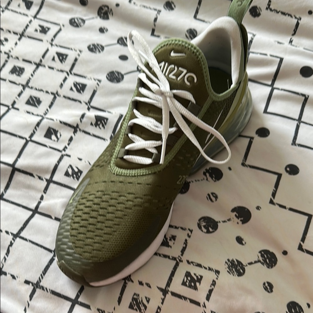 Nike Air Max 270 Olive Green Athletic Shoes